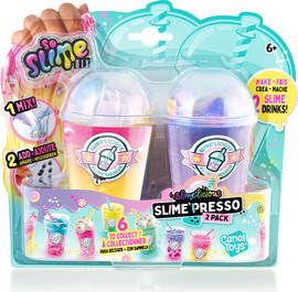 Canal Toys ערכה להכנת 2 משקאות סליים בכוס שייק מארז דאבל מבית Canal Toys
