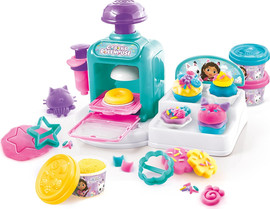 Gabby's Dollhouse מפעל עוגות הבצק עם מכונת תבניות בית הבובות של גבי