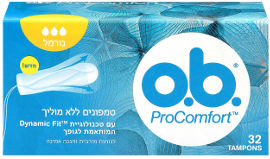 או-בה טמפונים ללא מוליך נורמל פרוקומפורט