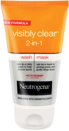 NEUTROGENA VISIBLY CLEAR תרחיץ ומסכה