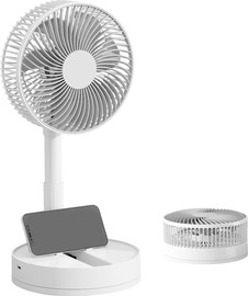 גרנדטק מאוורר נייד נטען עצמתי טלסקופי S FAN כולל מעמד לסמארטפון