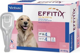 EFFITIX EFFITIX | לכלבים במשקל 20 - 40 ק"ג | 4 אמפולות