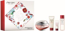 SHISEIDO BIO PERFORMANCE סט קרם יום + סרום מרוכז + מוס ניקוי + מי ריכוך