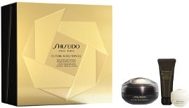 SHISEIDO SOLUTION LX מארז קרם עיניים ושפתיים + קצף ניקוי עשיר + קרם לחות
