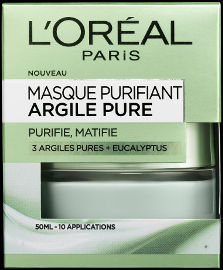 L'OREAL PARIS PURE CLAY מסכת חימר לטיהור העור