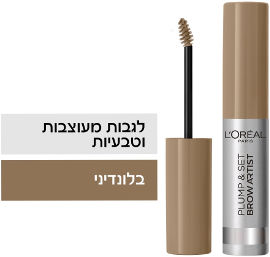 L'OREAL PARIS PLUMP&SET מסקרה לגבות