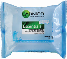 GARNIER ESSENTIALS מגבונים לעור רגיש