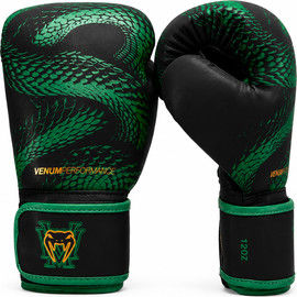 VENUM כפפות איגרוף  Venum Matupa Boxing Gloves - Black/Green/Gold