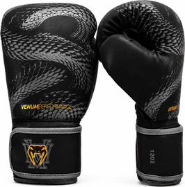 VENUM כפפות איגרוף  Venum Matupa Boxing Gloves - Black/Grey/Gold