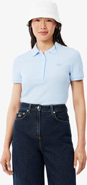LACOSTE חולצת פולו לקוסט Slim Fit Stretch Piqué נשים - לקוסט - Blue