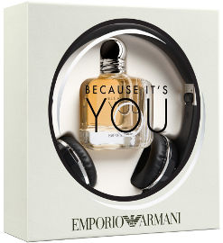 GIORGIO ARMANI emporio you סט א.ד.ט לאשה + אוזניות