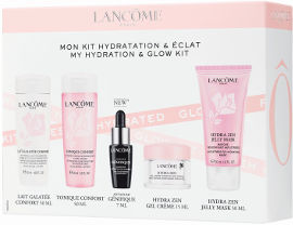LANCOME HYDRA ZEN מארז מסכת לחות + קרם במרקם ג'ל + טוניק + תחליב פנים + סרום