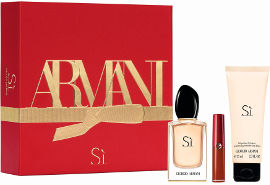 GIORGIO ARMANI Armani si סט א.ד.פ + קרם גוף + שפתון בגודל מיוחד לאשה