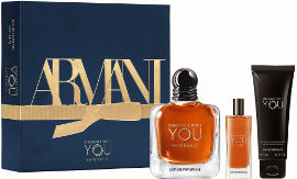 GIORGIO ARMANI STRONGER WITH YOU INTENSELY סט א.ד.פ + א.ד.פ + קרם לאחר גילוח