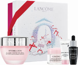 LANCOME HYDRA ZEN סט קרם יום במרקם ג'ל + קרם לילה + קרם עיניים + סרום