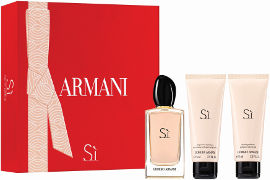 GIORGIO ARMANI Armani si סט א.ד.פ + קרם גוף + ג'ל רחצה לאשה
