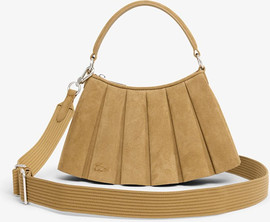 LACOSTE תיק לקוסט Small Lenglen Suede Leather Purse נשים