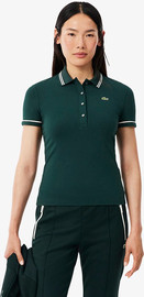 LACOSTE חולצת פולו לקוסט Trim Detail נשים