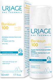 URIAGE באריאסן 100 נוזל הגנה אקסטרים +SPF50 להגנה גבוהה מאוד UVA-UVB ואור כחול