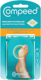 קומפיד פלסטרים לעצם בולטת בבסיס הבוהן (בוניון)