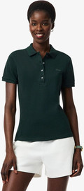 LACOSTE חולצת פולו לקוסט Slim Fit Stretch Piqué נשים - לקוסט - Green
