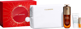 CLARINS DOUBLE SERUM מארז סרום + מסכה + ליפ אויל + תיק רחצה