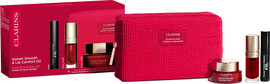 CLARINS סט קרם אינסטנט סמות' +  ליפ אויל גוון 03 + מסקרה XXL + תיק איפור