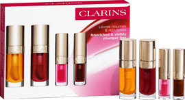 CLARINS סט ליפ אויל 01 + ליפ אויל 03 + ליפ אויל 04 + ליפ אויל 07