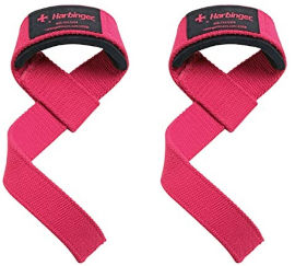 Harbinger רצועות הרמה כותנה לנשים - Women's Padded Cotton Lifting Straps