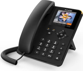 Alcatel טלפון משרדי VOIP Gigabit עם תצוגה צבעונית Alcatel SP2502G שחור