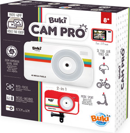 Buki France מצלמת אקסטרים לילדים CamPro – מצלמת 2 ב-1 לצילום חופשות והרפתקאות ספורט
