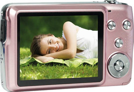 Agfa מצלמה דיגיטלית קומפקטית AgfaPhoto Realishot DC8200 - צבע ורוד