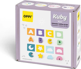 Oppi קובי - ערכת הרחבה אותיות באנגלית למשחק התאמת צורות - Oppi