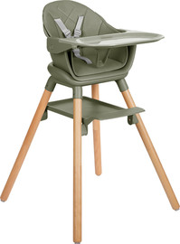 Kikkaboo כיסא אוכל Woody 6in1 - ירוק זית