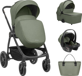 Kikkaboo עגלת תינוק Modena 3IN1 מודנה בצבע ירוק