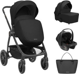 Kikkaboo עגלת תינוק Modena 3IN1 מודנה בצבע שחור