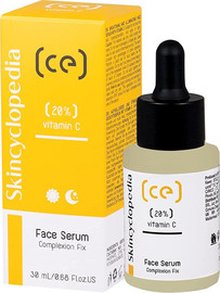 Skincyclopedia סרום מבהיר לעור הפנים  להיפרפיגמנטציה, סימני הזדקנות ועור עמום, מתאים לכל סוגי העור Brightening Serum C