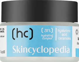 Skincyclopedia קרם פנים/ קרם לחות לפנים , קרם פנים ליום  וללילה, מתאים לכל סוגי העור, מכיל חומצה היאלורונית, קומפלקס לחות 20%, חומצה היאלורונית, סרמידים, ניאצינמיד וגליצרין 50 מ"ל Face Moisturizer