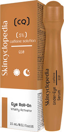 Skincyclopedia סרום לעור מסביב מתאים לכל סוגי העור,מתאים לכל סוגי העור, במקרים של נפיחות, כהויות וקמטים באזור קונטור העין עם 5% קפאין + Night Serum Q10