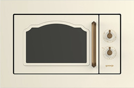 Gorenje מיקרוגל בנוי בסגנון רטרו 39 ס"מ צבע שמנת גורנייה GORENJE BM235CLI