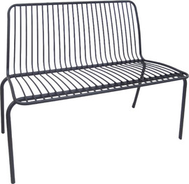 פלורליס ספסל אגאדיר בלאק 113x52x80