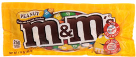 מ&מ M&M's בוטנים אריזה אישית