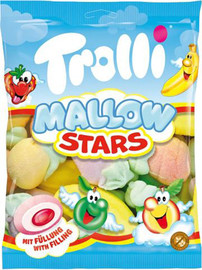 טרולי Trolli Mallow Stars טרולי מרשמלו בטעמי פירות