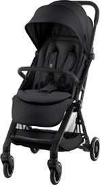 Britax טיולון מגיל לידה ועד 22 קג קליל וקומפקטי מתקפל ביד אחת דגם Flylite צבע שחור