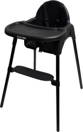 Baby Safe כסא אוכל לתינוק בעל מגש נשלף דגם 2 גבהים צבע הכסא אוכל שחור