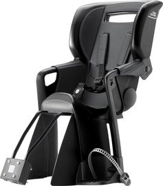 Britax מושב אופניים לפעוטות וילדים Jockey PRO חיבור לשלדה, מצבי שכיבה והגנת רגליים - אפור Mineral Grey