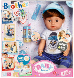 BabyBorn בובת בייבי בורן אח גדול 43 ס"מ