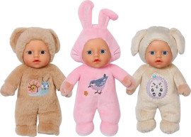 BabyBorn בובת בייבי בורן רכה 18 ס"מ - ארנב/דובי/כלב