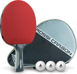 JOOLA מחבט טנ"ש קרבון עם כיסוי ו- 3 כדורים - JOOLA Table Tennis Racket Rosskopf Carbon