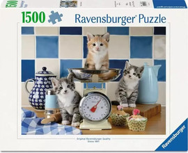 Ravensburger פאזל 1500 חלקים - חתלתולים במטבח - Ravensburger